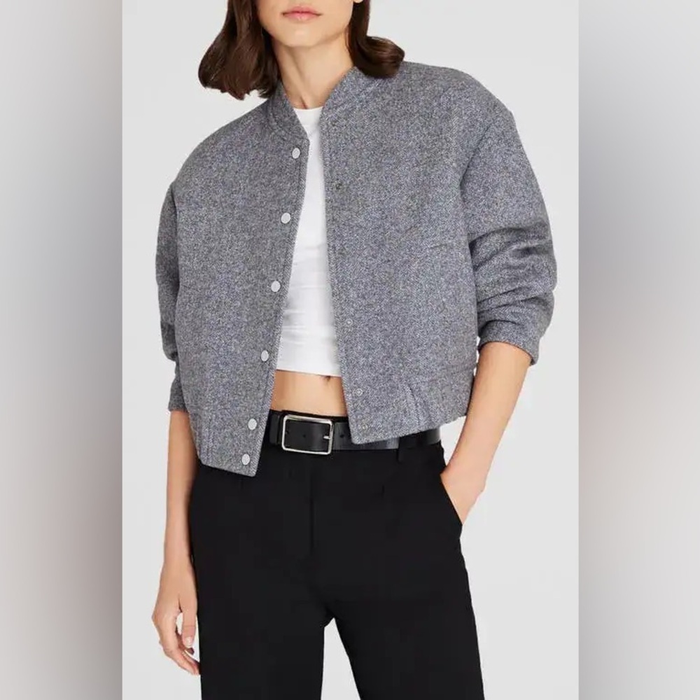 NWOT Club Monaco wool bomber